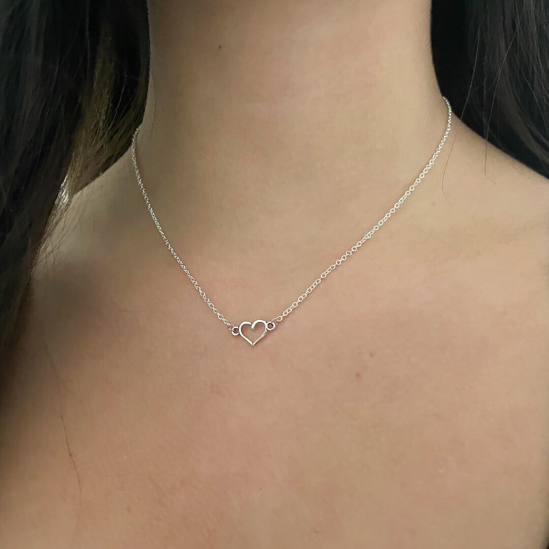ネックレス・ペンダント VERY VINTAGE COLORLESS SILVER HEART PENDANT NECKLACE VERY VINTAGE COLORLESS SILVER HEART PENDANT NECKLACE