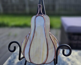 Calabaza blanca y marrón