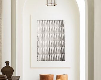 Taupe Japandi Art Print: Minimal Geometric Folded Paper (Digital Download)