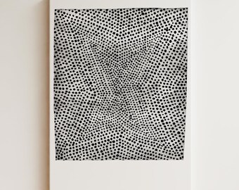 Black and White Abstract Art Print: Wabi Sabi Style (Digital Download)