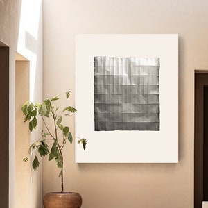 Japandi Wabi-Sabi Art Print: Taupe Folded Paper (Digital Download)