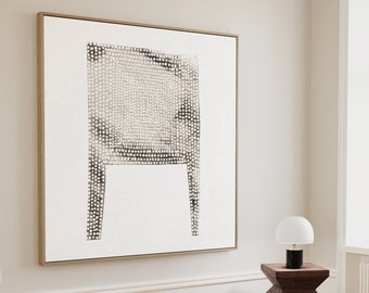 Taupe Dot Art Print: Minimalist Japandi Wall Art (Digital Download)