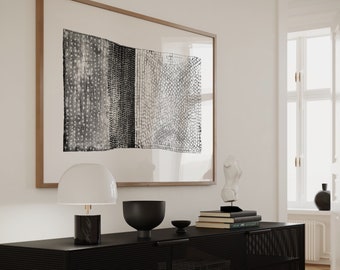 Abstract Black and White Art Print: Japandi Minimalist Decor (Digital Download)