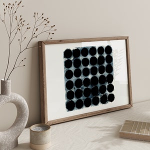 Indigo Printable Art, JPG Instant Downloadable Contemporary Wall Art ...
