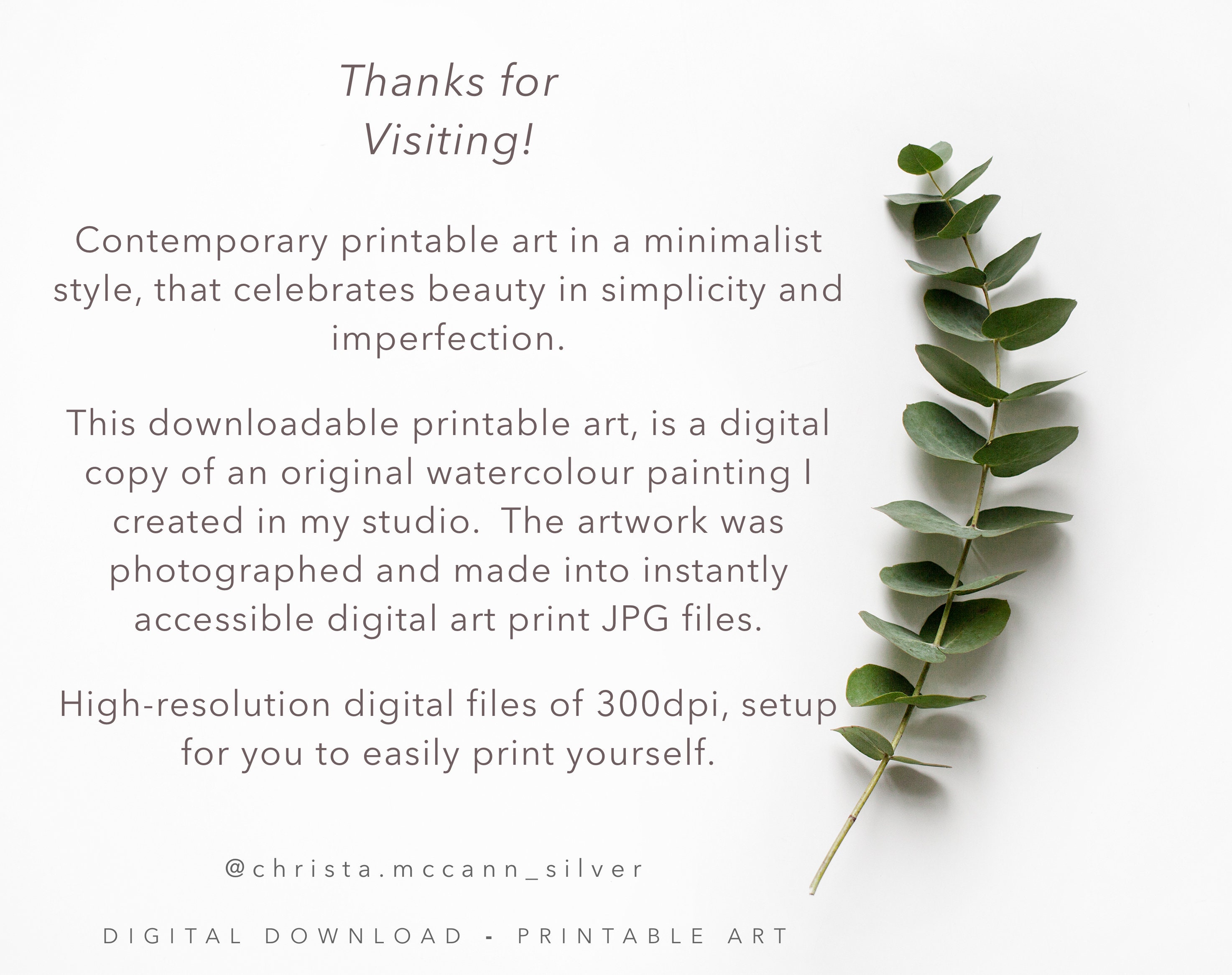 Indigo Printable Art JPG Instant Downloadable Contemporary - Etsy