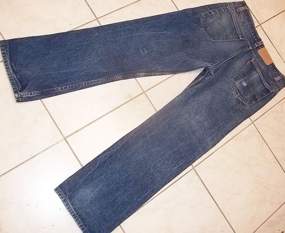 Levis 517 bootcut jeans thrashed original USA vin… - image 2