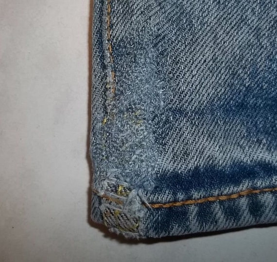 Evisu redline jeans selvedge denim button fly 30x… - image 6