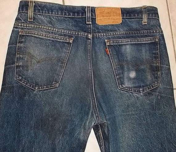 Levis 517 bootcut jeans thrashed original USA vin… - image 4