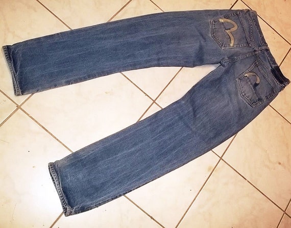 Evisu redline jeans selvedge denim button fly 30x… - image 3