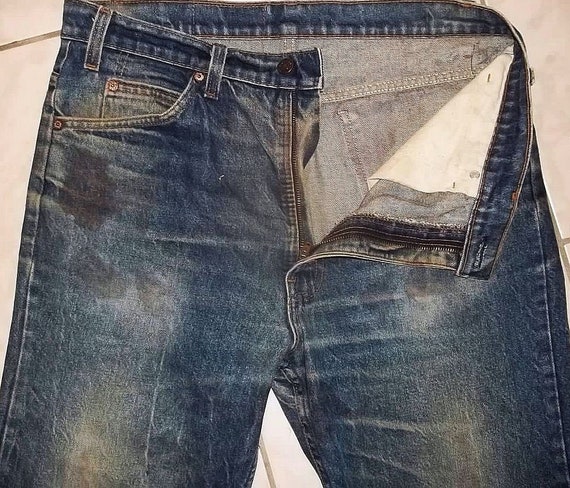 Levis 517 bootcut jeans thrashed original USA vin… - image 6
