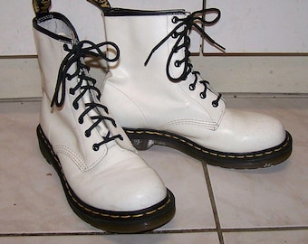 Dr. Martens 1460 boots White Leather: Air Wair Soles, UK7 US9 EU41