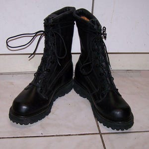 Corcoran Matterhorn Boots Mens 11 Black Leather Combat Military Vibram Corcoran, Matterhorn – Lake main image 4