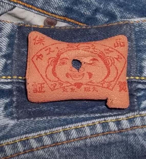 Evisu redline jeans selvedge denim button fly 30x… - image 10