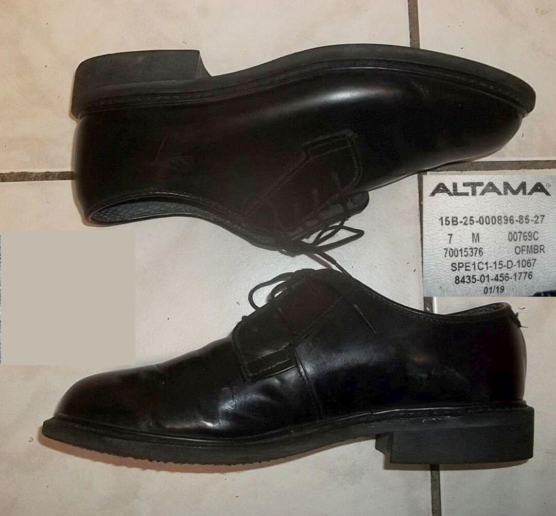Vintage Altama Army Dress Shoes: Women's Black Leather, Size 7M - Etsy