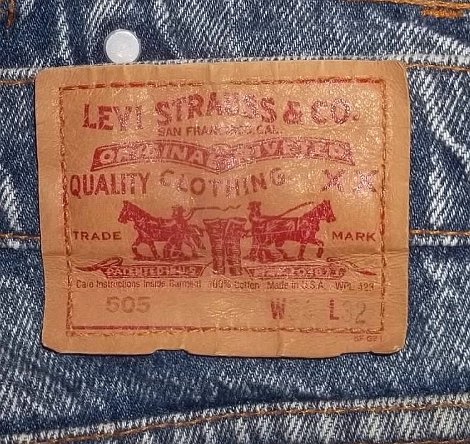 Vintage Levis 505 Säure waschen gerade Bein hoch taillierte | Etsy