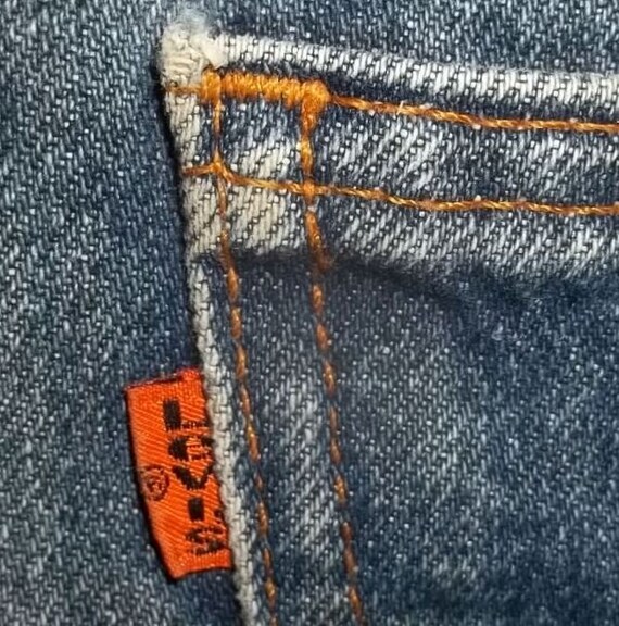 Levis 517 bootcut jeans thrashed original USA vin… - image 9