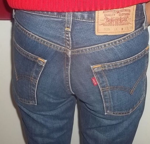 Buy Vintage Levis 525 Bootcut Jeans Red Tab Made in Spain 27x30 Online in  India - Etsy