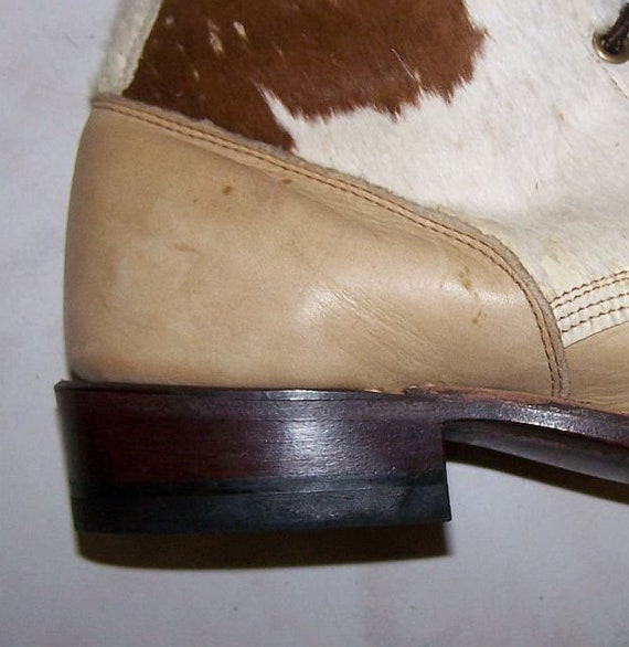 Larry Mahan kiltie granny boots cowgirls womens c… - image 5