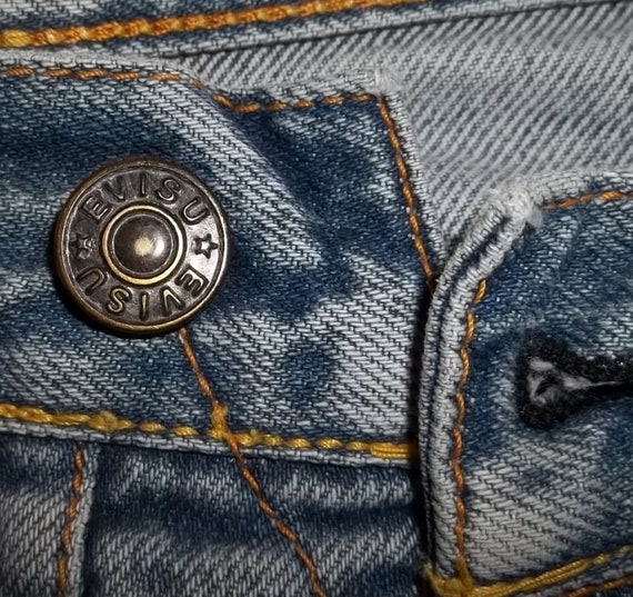 Evisu redline jeans selvedge denim button fly 30x… - image 4