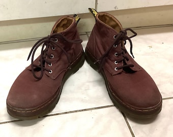 ドクターマーチン ボニー ポリ チャッカブーツ：アンクル丈 チェスナット、UK 10 US メンズ 11