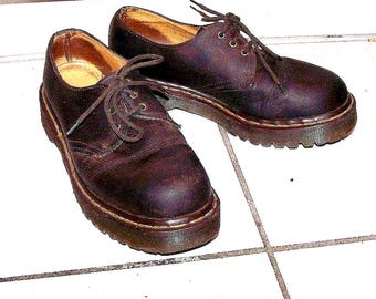 Dr Martens 1461 Vintage England 3 Eye Oxford Black Double Stiches