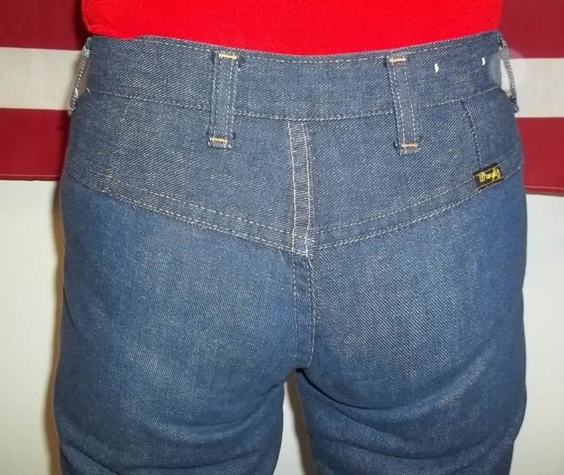 Jean Wrangler Bell Bottom vintage : denim taille basse, taille junior 7 image 7