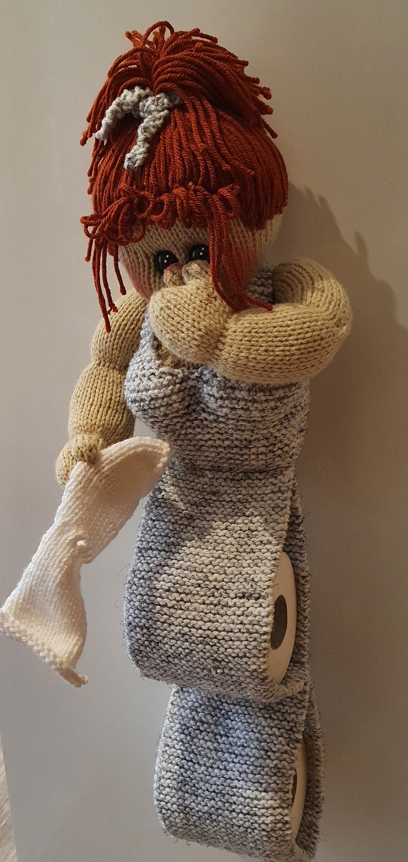 Digital Knitting Pattern for Lucy Loo Toilet Roll Holder Etsy Denmark