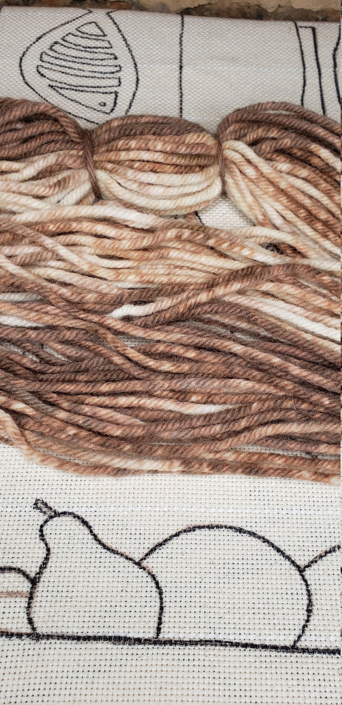 Super 4 ply breaking fawn hand dyed rug yarn briggs little  etsy