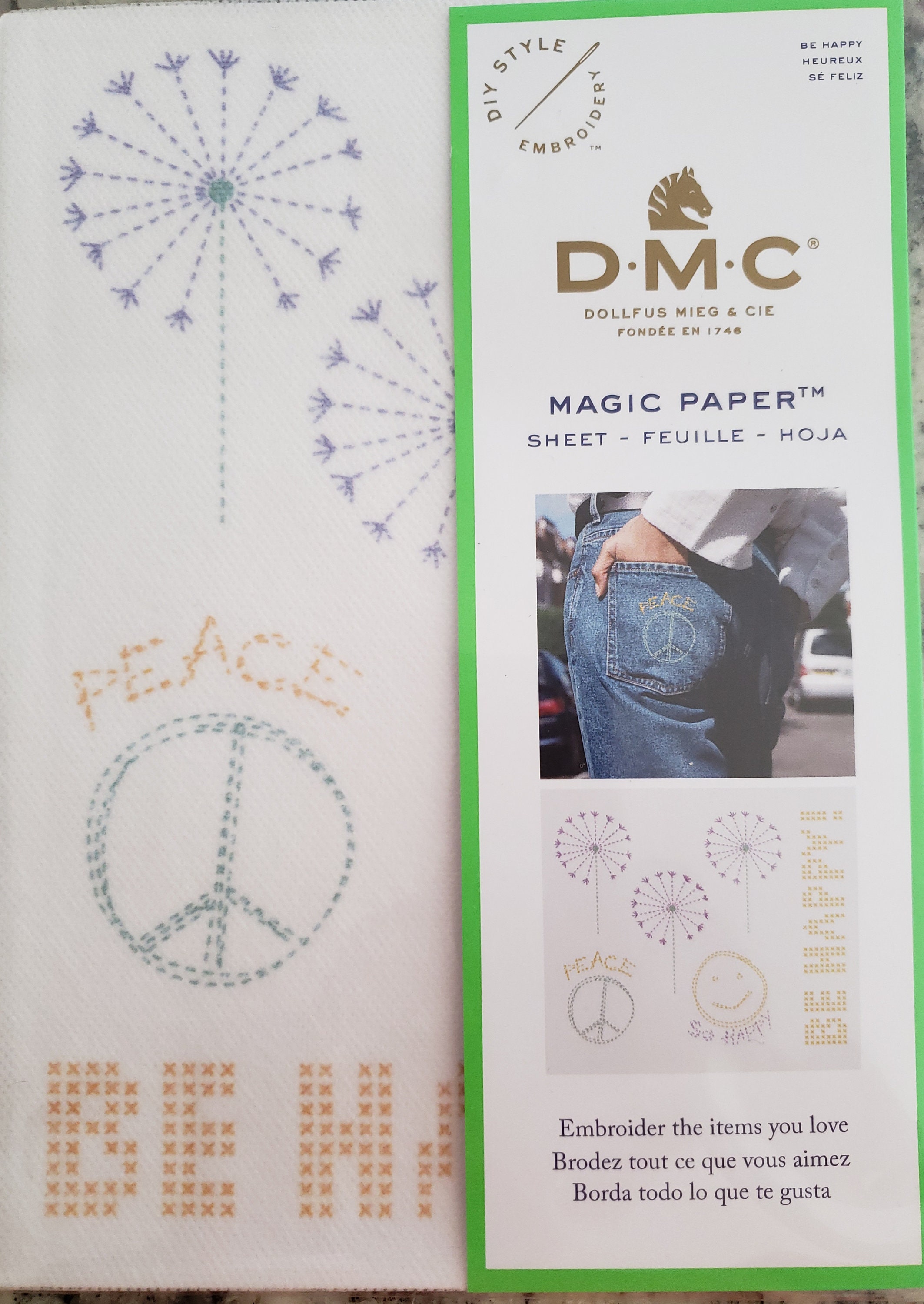 DMC Magic Paper Blank Sheets 5.8x8.3 2/Pkg