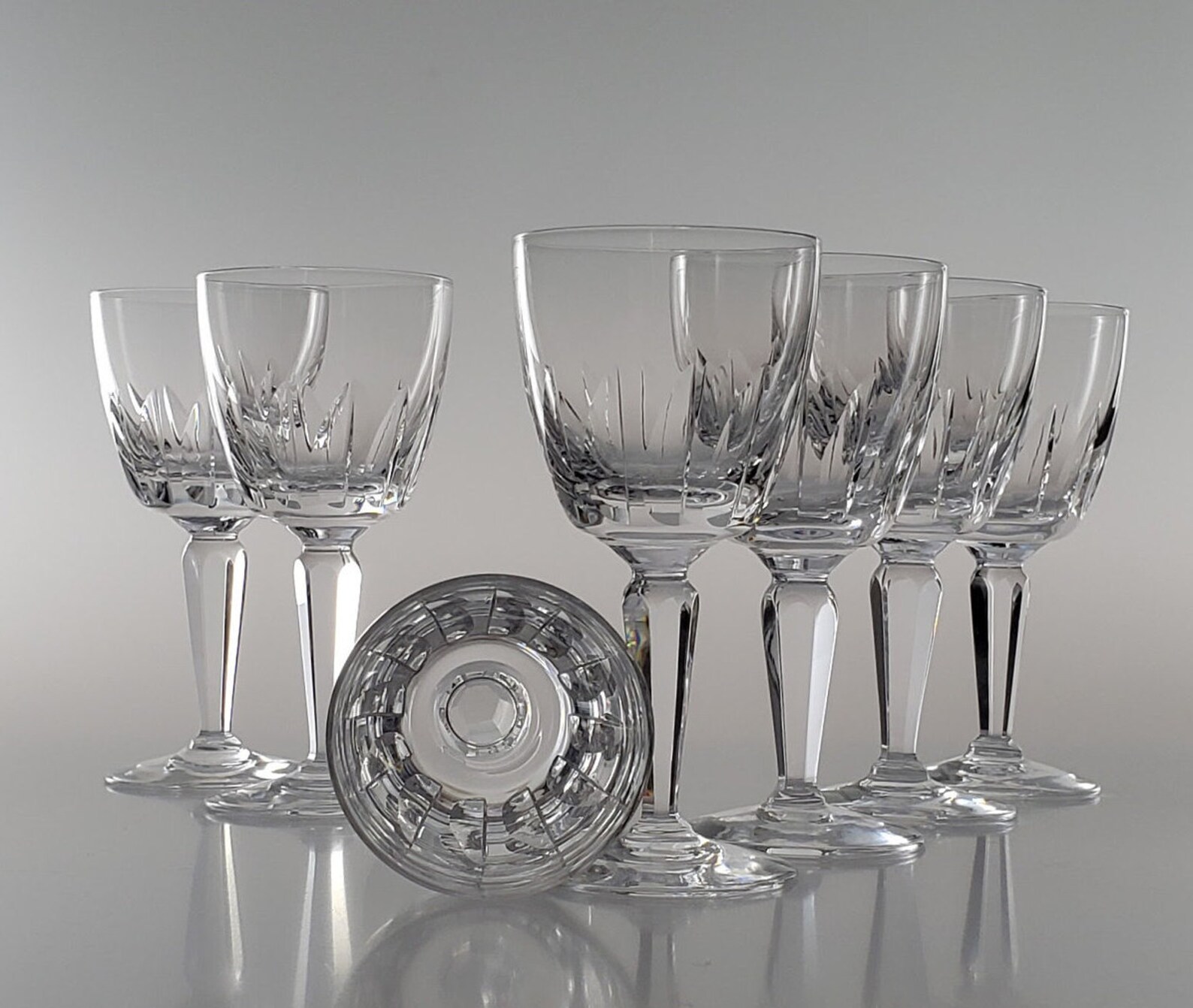 Orrefors Sweden Charlotte Pattern Wine Glasses Etsy