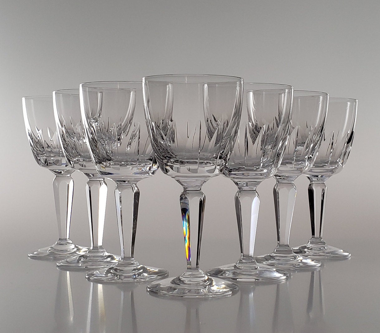 Orrefors Sweden Charlotte Pattern Wine Glasses Etsy