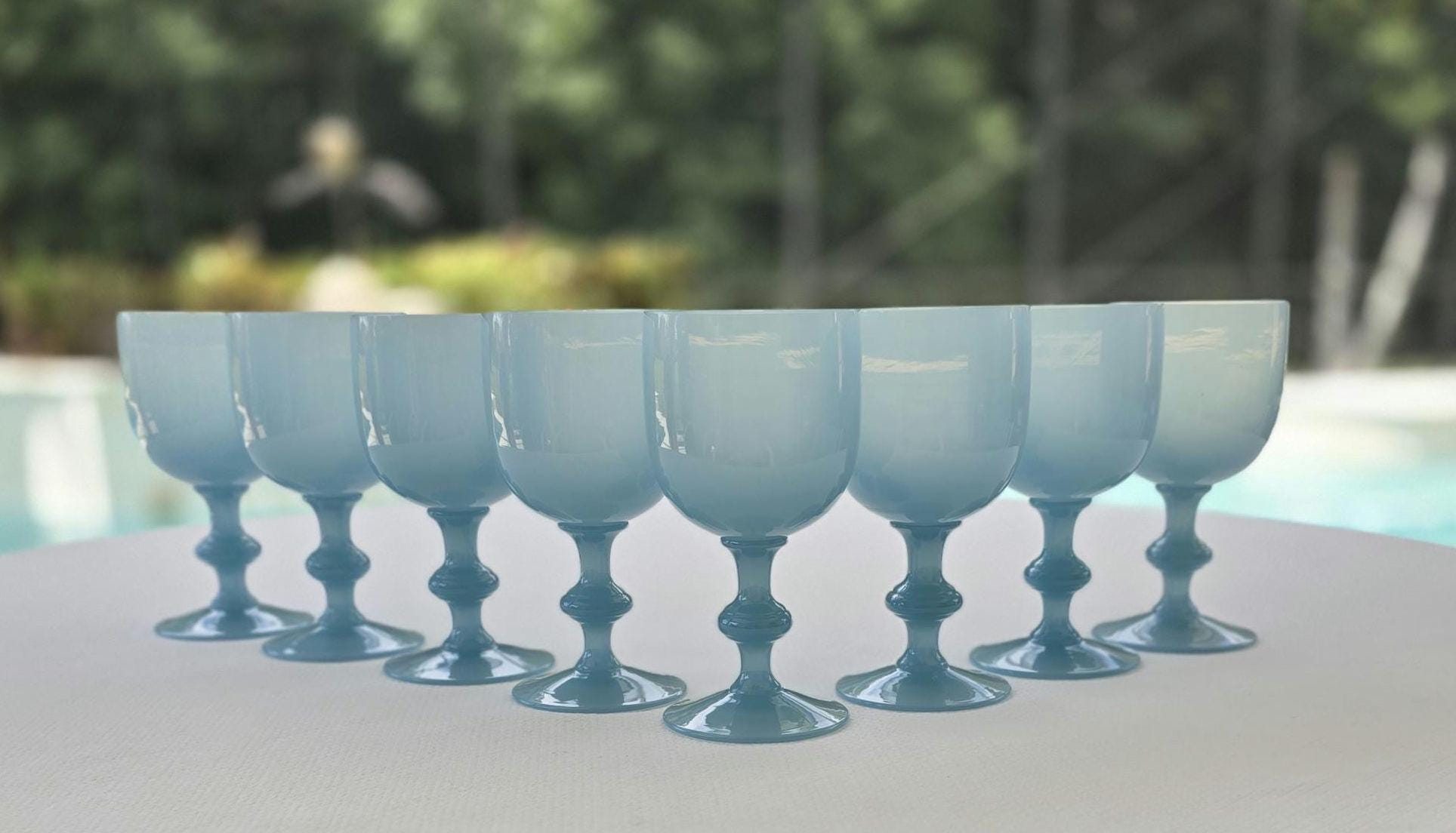 Opaline Water Glasses - Etsy