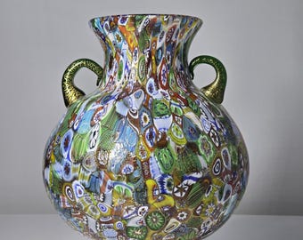 La Murrina Murano Millefiori Murrine Vase Vessel
