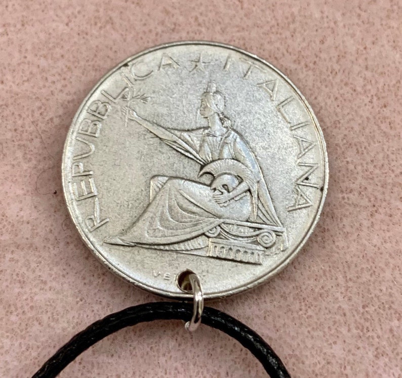 1961 Italy 500 Lira Necklace Pendant