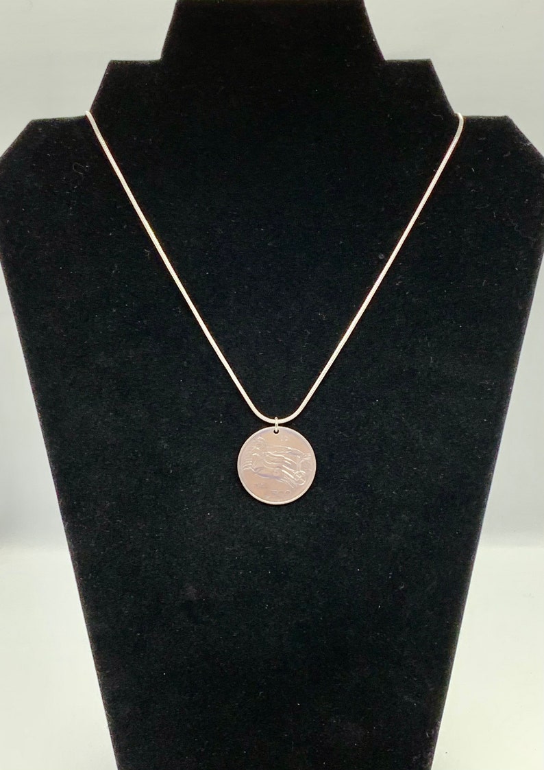 1961 Italy 500 Lira Necklace Pendant