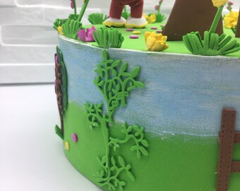 Torta compleanno scenografica personaggio Bing-torta in gomma eva-bing in  3D-fatto a mano