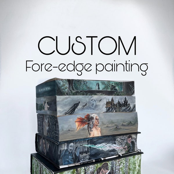 Custom Fore-edge painting | Book lover gift idea | Collectable books | Book painting