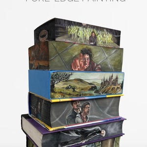 Custom Fore-edge painting | Book lover gift idea | Collectable books | Book painting