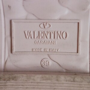 Valentino Garavani Pink Flower Slide Sandals. image 9