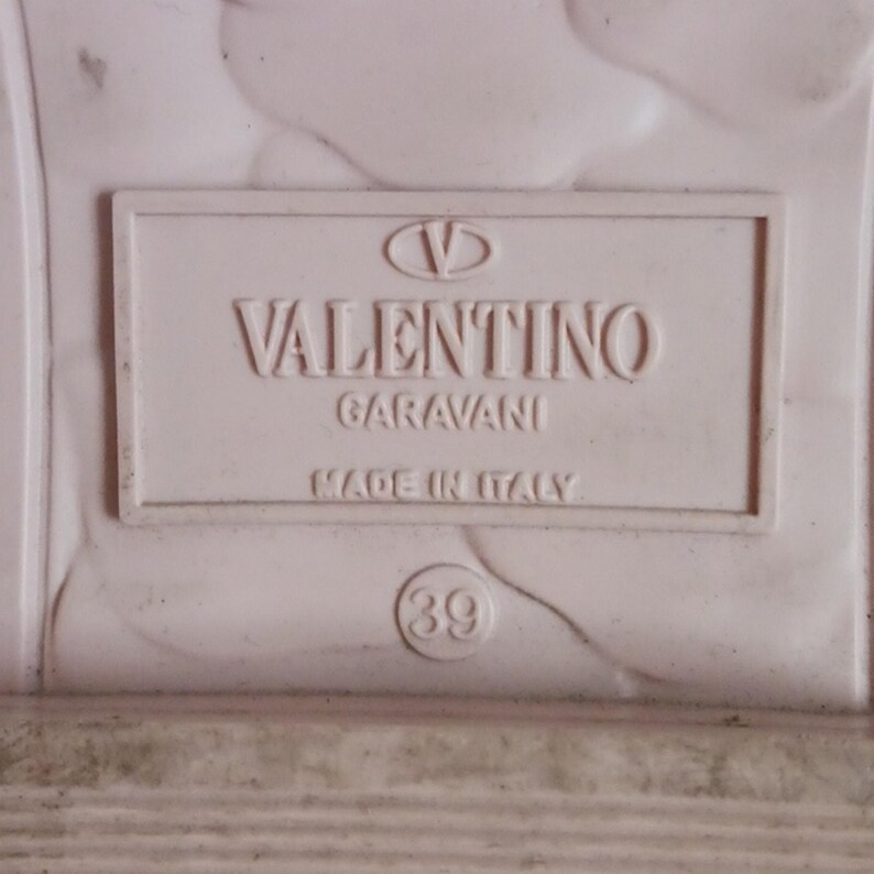Valentino Garavani Pink Flower Slide Sandals. image 9