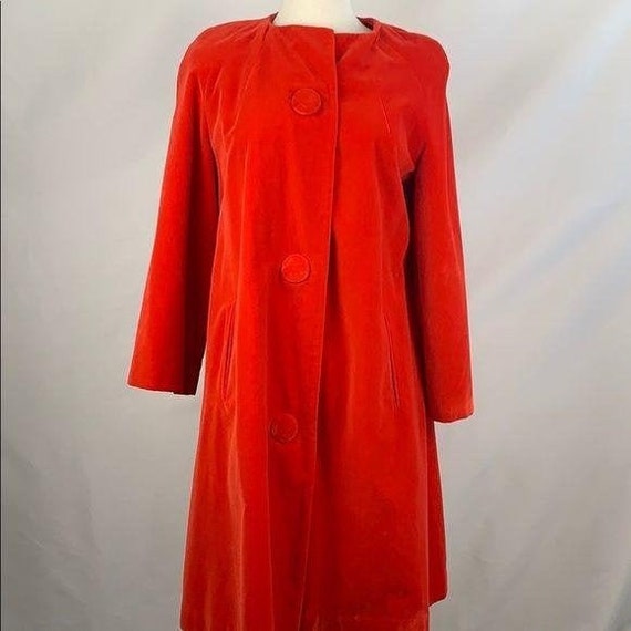 Vintage 50’s Style Red Velvet Jacket
