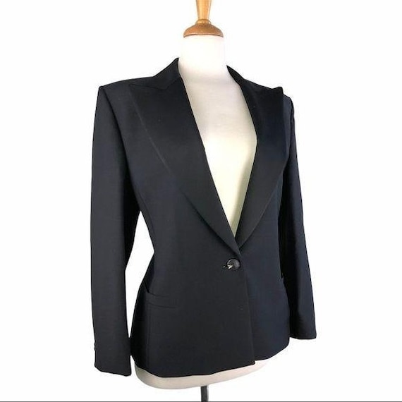Gianni Versace Vintage Black Jacket & Skirt Set