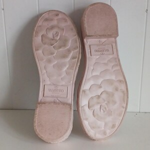 Valentino Garavani Pink Flower Slide Sandals. image 8