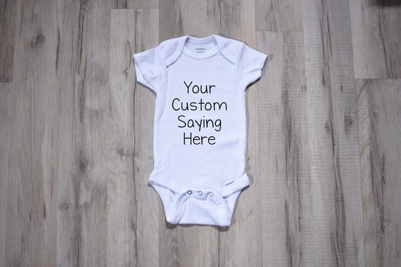 custom baby onesies etsy