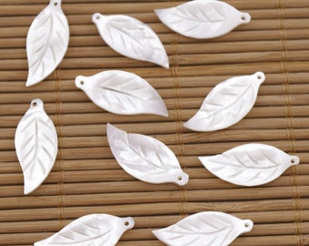 10 PCS 17mm Star Shell White Mother of Pearl Charms Pendants Jewelry Making