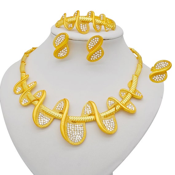 Gold Plated Beaded Pink Necklace Jewellery Regular Sale Price – Saraf RS  Jewellery