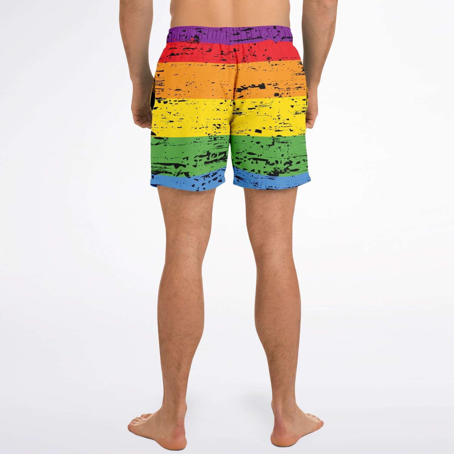 Gay Swim Trunks Rainbow Swim Trunks Pride Shorts Mens Etsy
