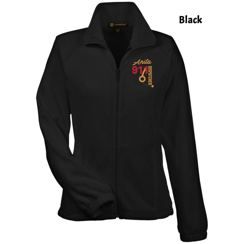 Fleece Jacket Graduation Gift 911 Operator 911 Dispatcher Gift 911 Operator Gift Embroidery Jacket 911 Dispatcher Jacket