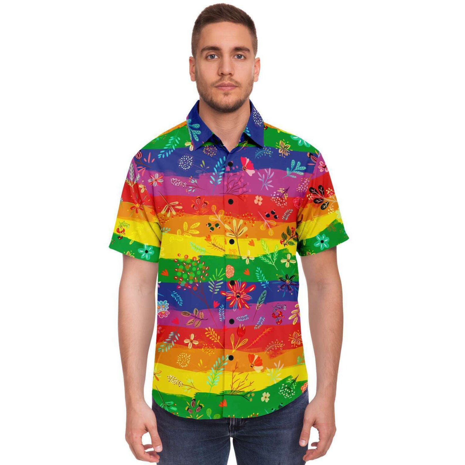 Gay Button Down Shirt Gay Pride Shirt Pride Clothing - Etsy UK