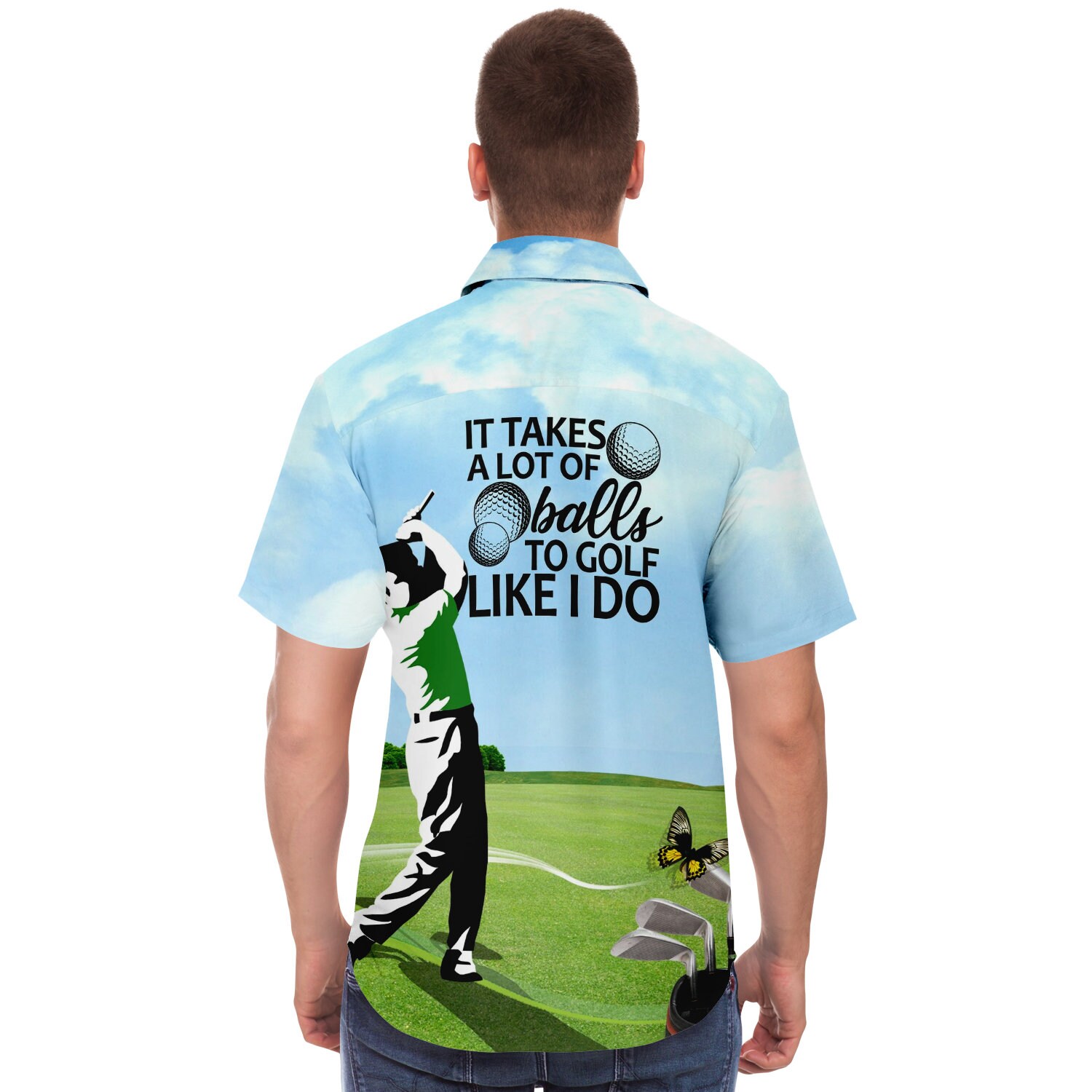 Button Down Shirt Golfshirt Golfshirt Herenshirt Etsy